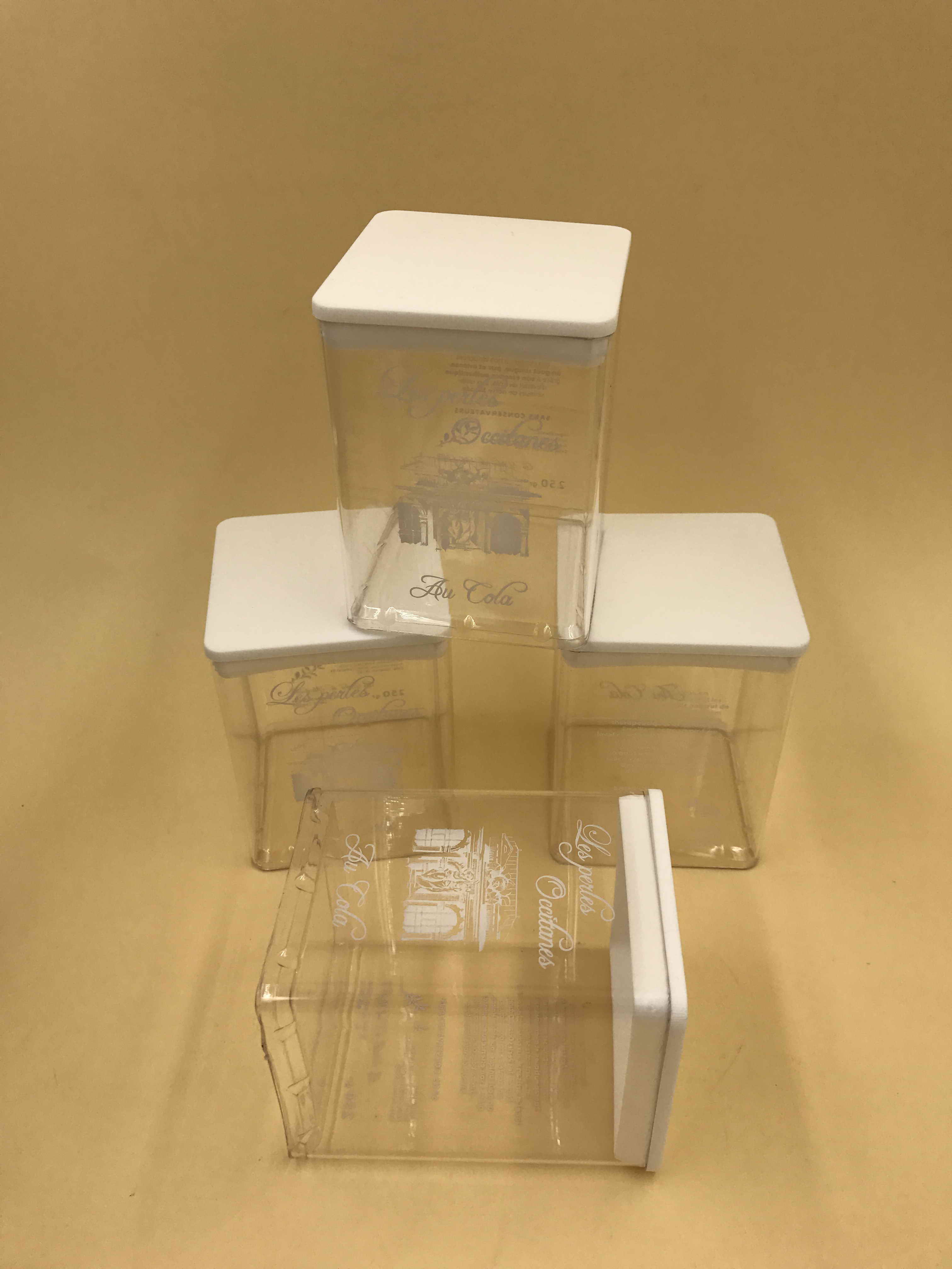 clear square packaging tubes,plastic square tubes,packaging square
